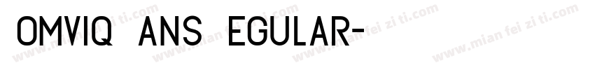 Comviq Sans Regular字体转换